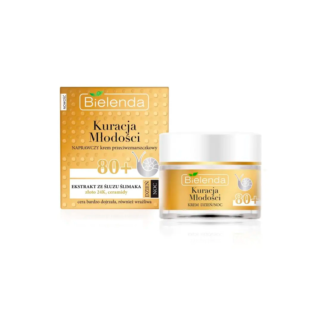 Bielenda Крем для обличчя Youth Therapy відновлюючий проти зморшок 80+ день/ніч, 50 мл