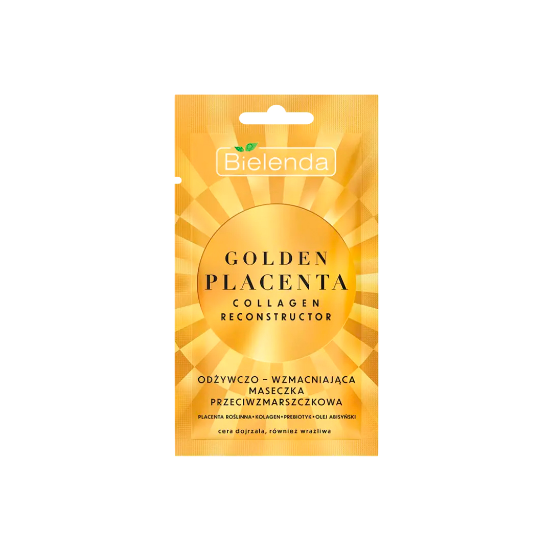 Bielenda Маска питательная и укрепляющая против морщин GOLDEN PLACENTA COLLAGEN RECONSTRUCTOR, 8 г