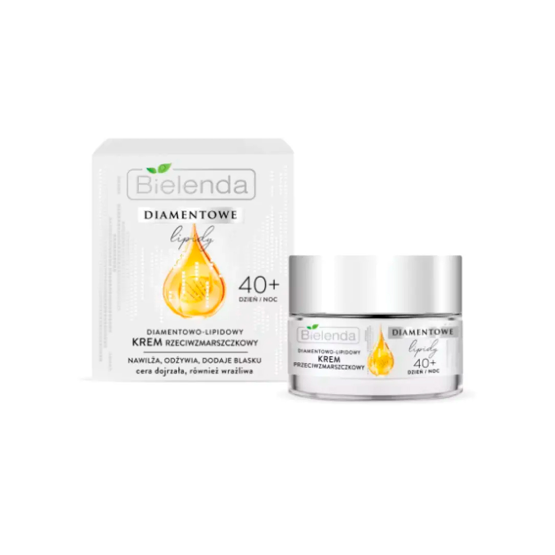 Bielenda Крем алмазно-ліпідний проти зморшок 40+ DIAMOND LIPIDS день/ніч, 50 мл