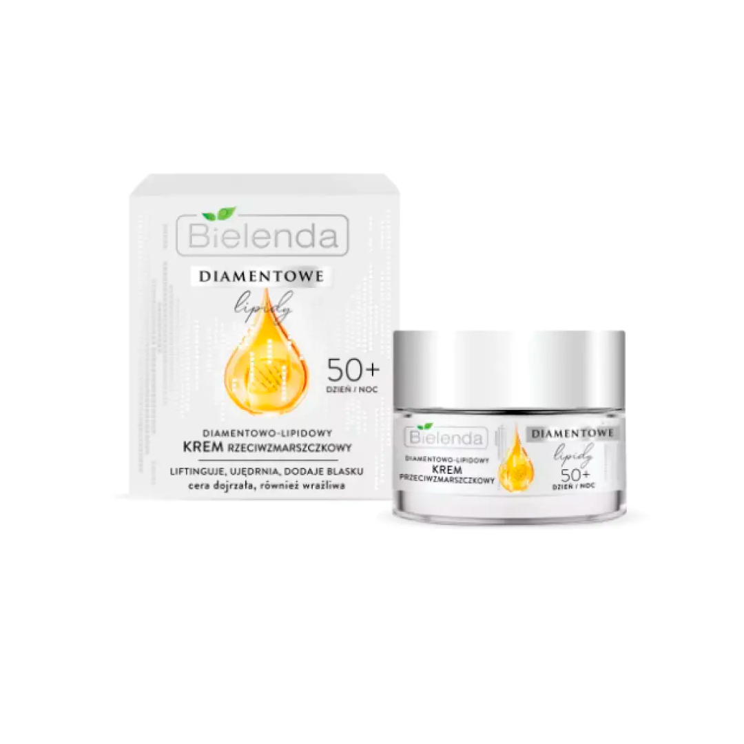 Bielenda Крем алмазно-ліпідний проти зморшок 50+ DIAMOND LIPIDS день/ніч, 50 мл