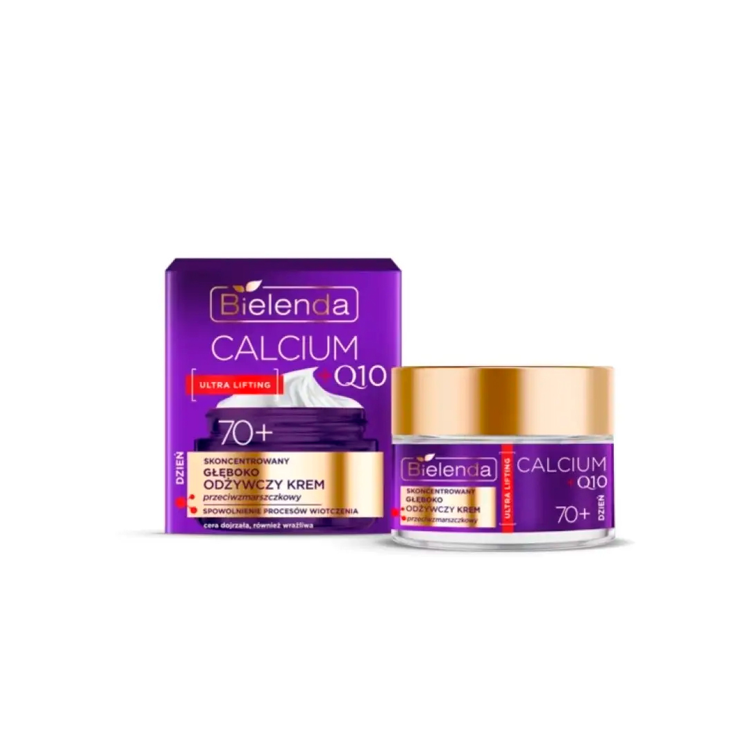 Bielenda Концентрований глибоко живильний крем проти зморшок 70+ CALCIUM, Q10, 50 мл