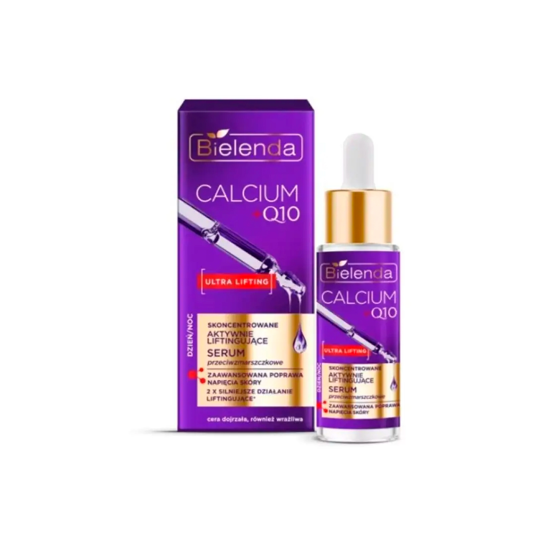 Bielenda Концентрована активно ліфтингова сироватка проти зморшок CALCIUM, Q10 день/ніч, 30 мл
