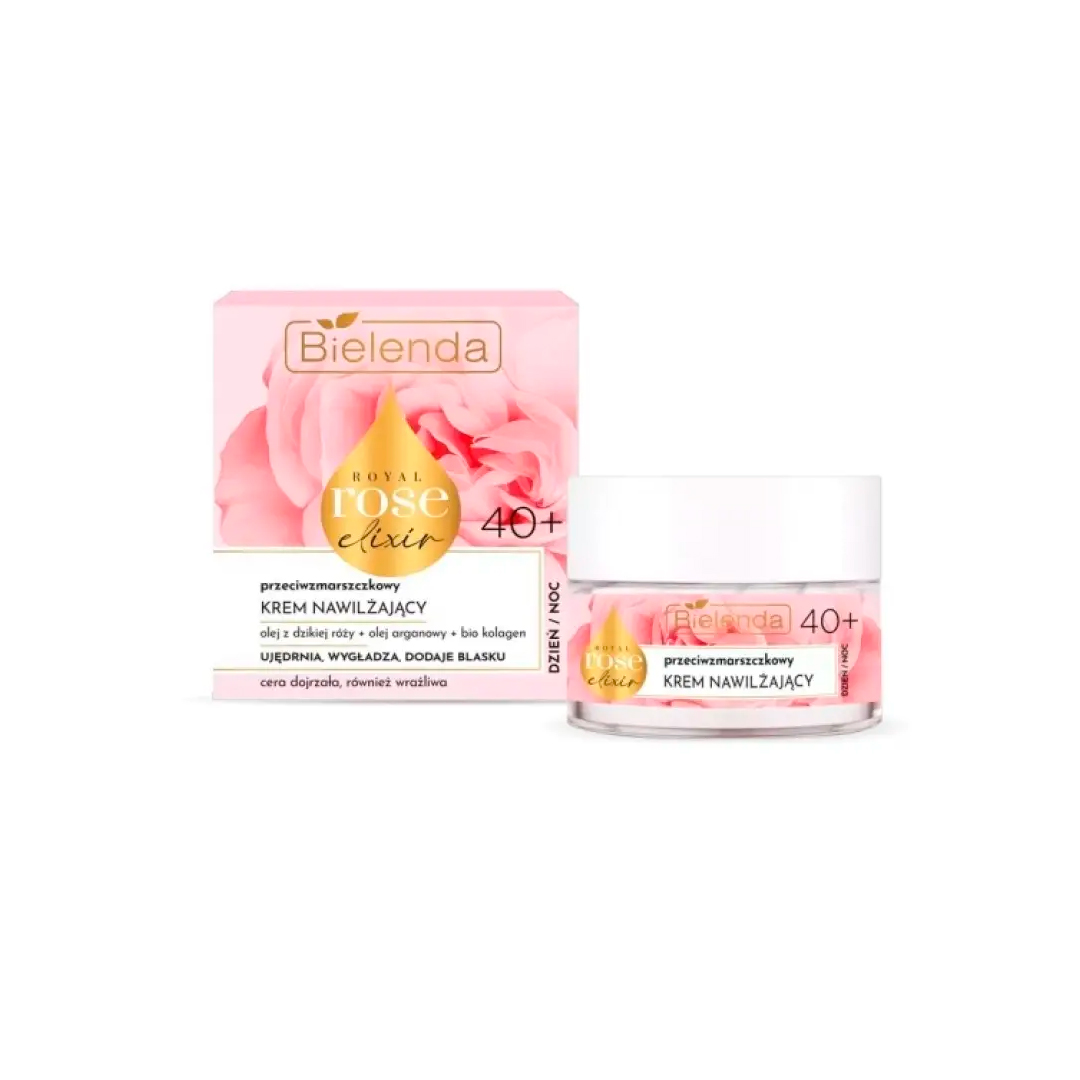 Bielenda Крем против морщин 40+ ROYAL ROSE ELIXIR день/ночь, увлажняющий, 50 мл