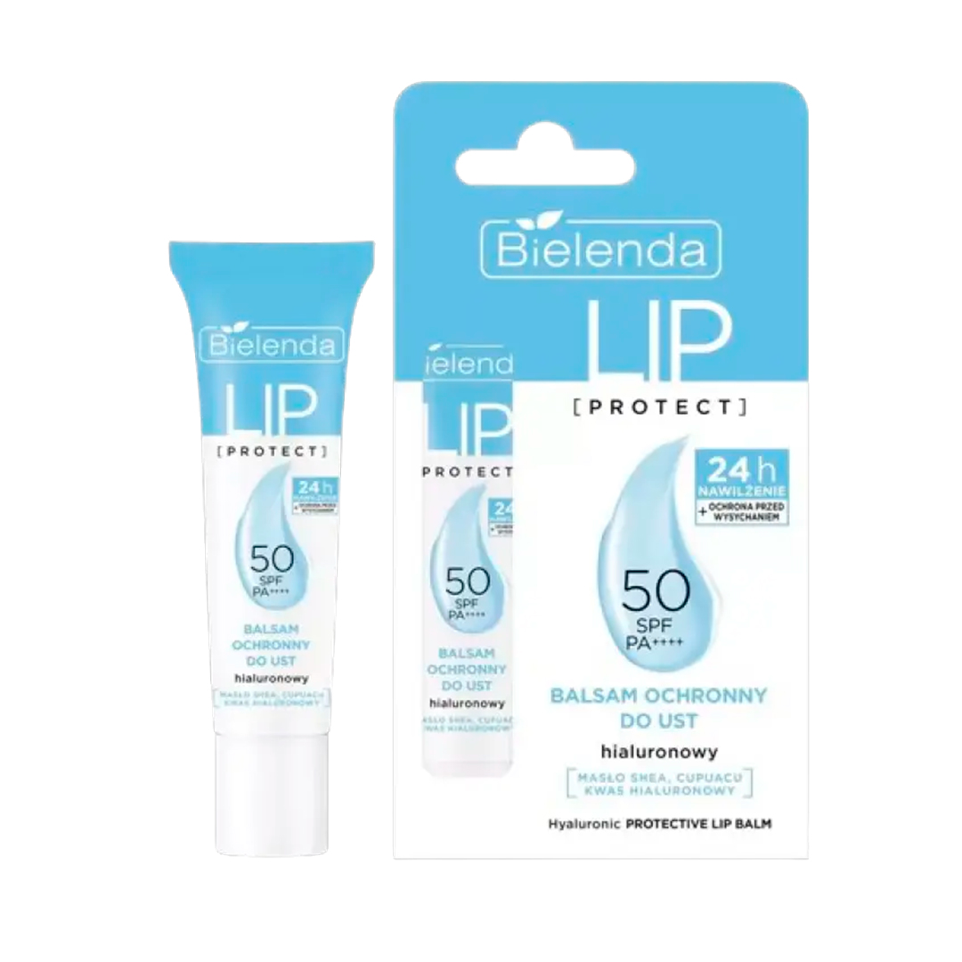 Bielenda Бальзам для губ LIP PROTECT SPF 50 з гіалуроновою кислотою, захисний, 10 г