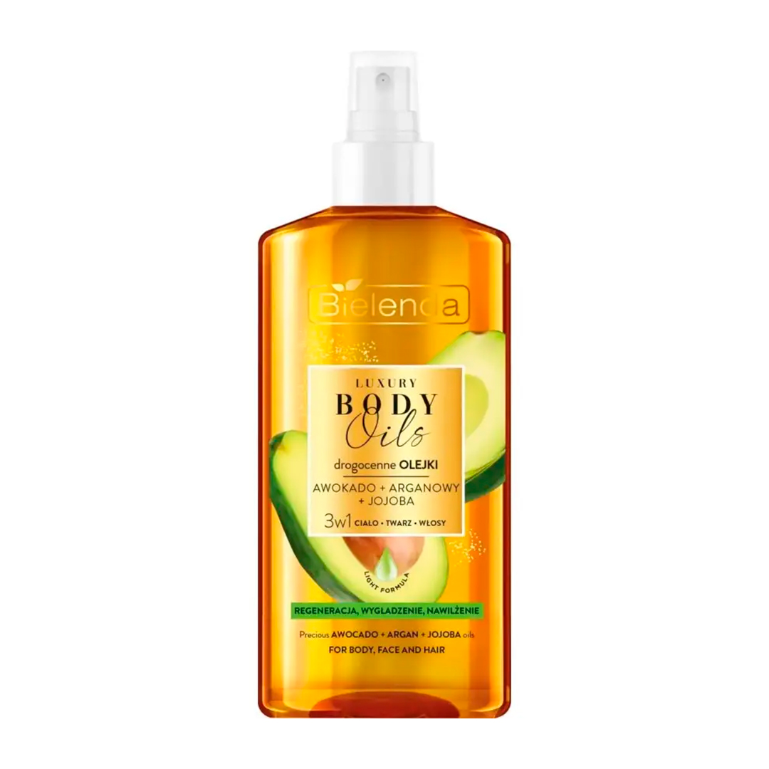 Bielenda Олія регенерувальна для тіла LUXURY BODY OILS 3 в 1 авокадо, арган, жожоба, 150 мл