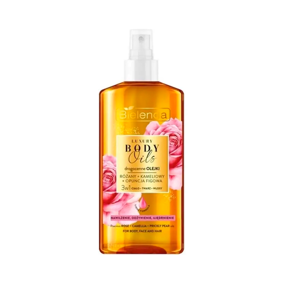 Bielenda Олія зволожувальна LUXURY BODY OILS 3 в 1 троянда, камелія, опунція, 150 мл