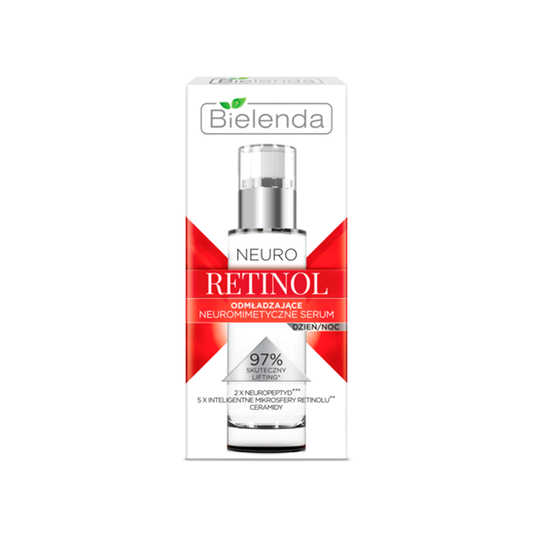 Bielenda Сироватка для обличчя Neuro Retinol нейроміметична омолоджуюча проти зморшок день/ніч, 30 мл