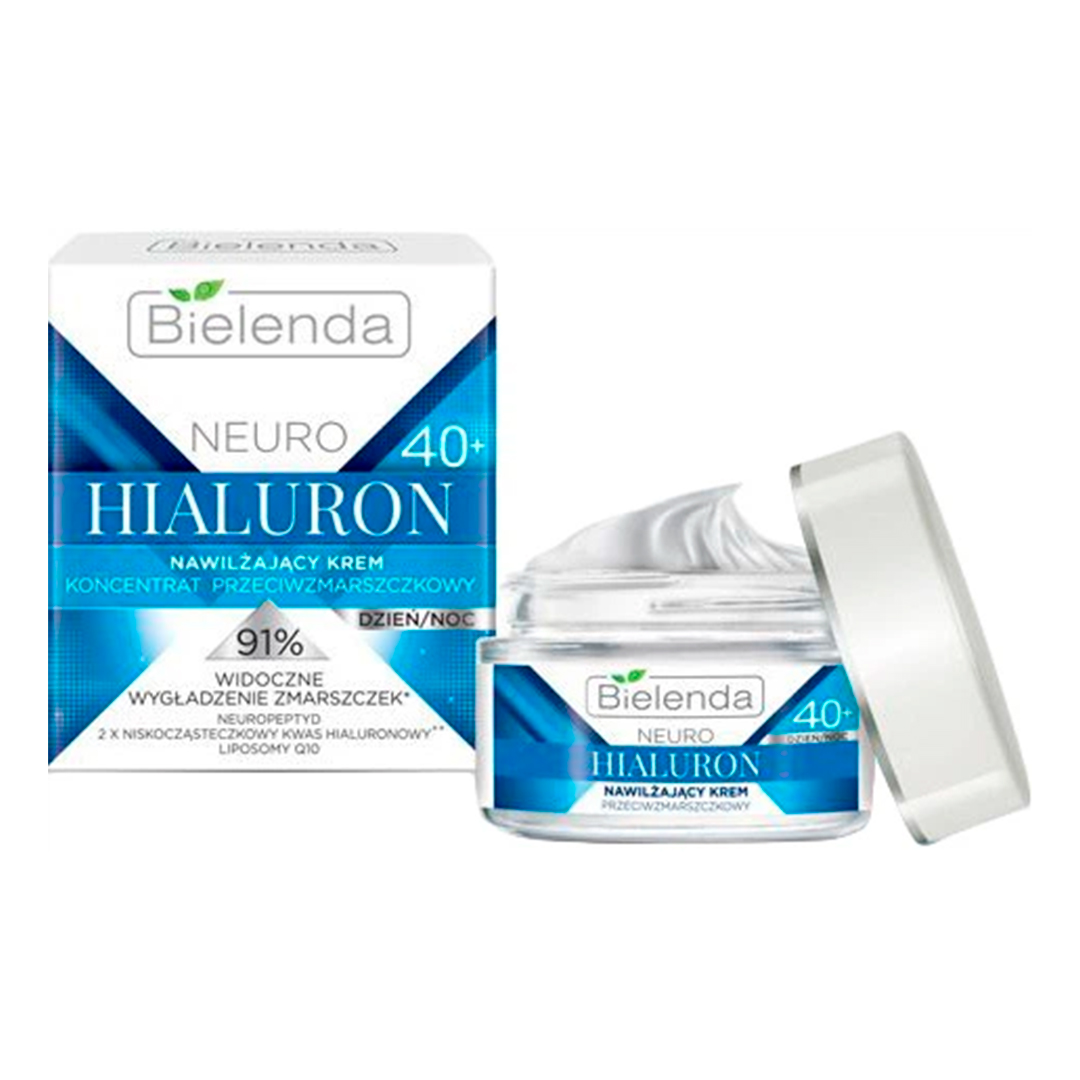 Bielenda Крем для обличчя Neuro Hialuron зволожуючий-концентрат проти зморшок 40+ день/ніч, 50 мл