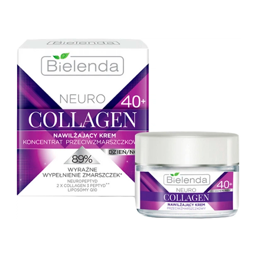 Bielenda Крем для обличчя Neuro Collagen зволожуючий-концентрат проти зморшок 40+ день/ніч, 50 мл