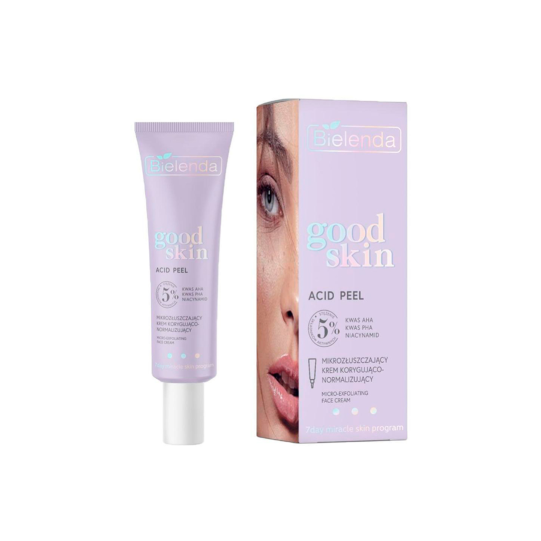 Bielenda Крем для мікропілінгу GOOD SKIN КИСЛОТНИЙ ПІЛІНГ AHA, PHA кислоти, ніацинамід, 50 мл
