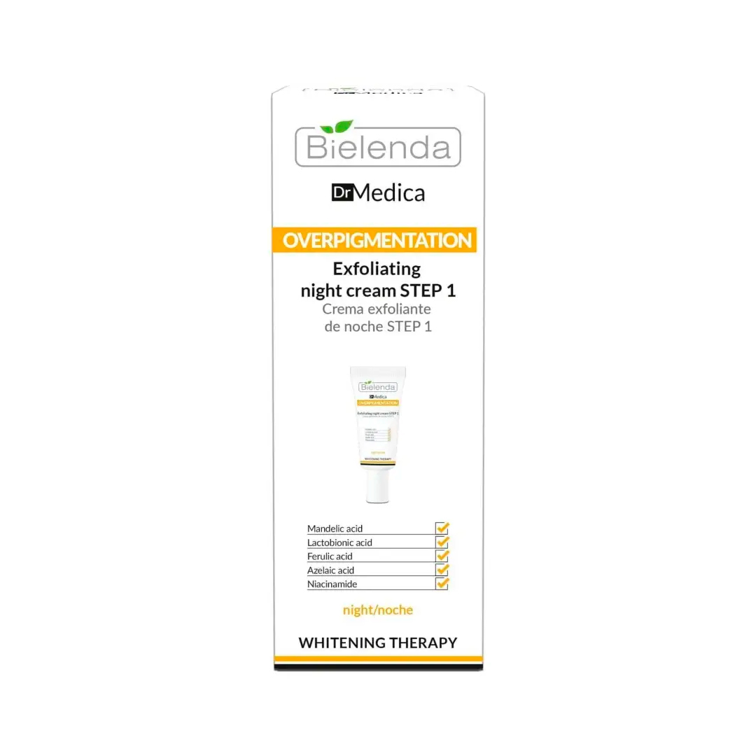 Bielenda Крем Dr Medica OVERPIGMENTATION Крок 1 відлущуючий нічний, 30 мл