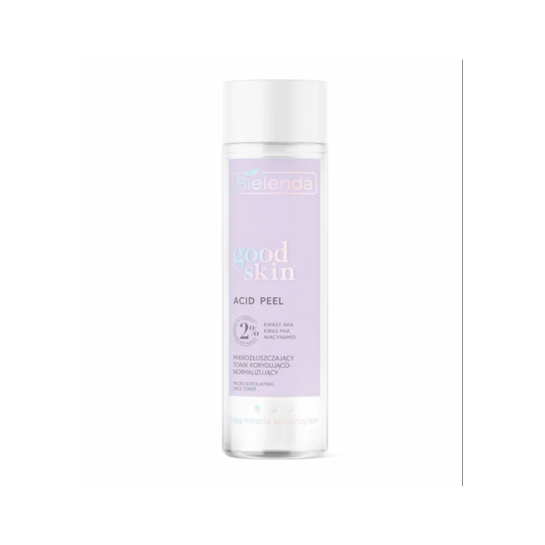 Bielenda Тонік кислотний GOOD SKIN КИСЛОТНИЙ ПІЛІНГ AHA, PHA кислоти, ніацинамід, 200 мл