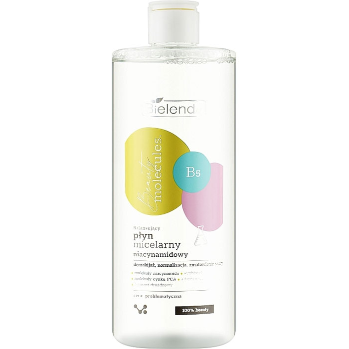 BEAUTY MOLECULES Мицеллярная вода с балансирующим ниацинамидом Bielenda, 500 мл