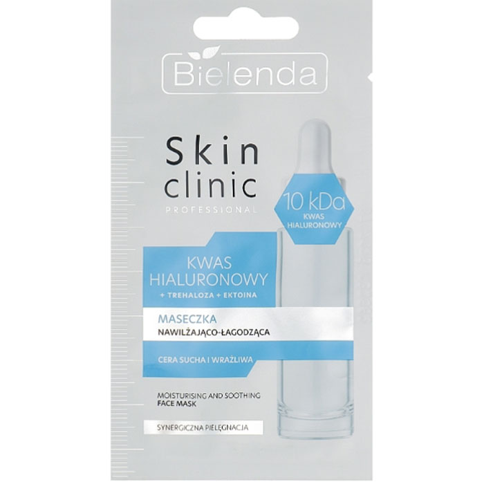 SKIN CLINIC PROFESSIONAL HYALURONIC ACID Зволожуюча та заспокійлива маска Bielenda, 8г