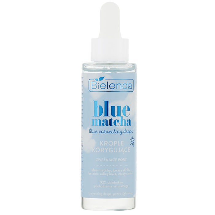 BLUE MATCHA blue correcting drops - коригуючі краплі, звужуючі пори Bielenda, 30 мл