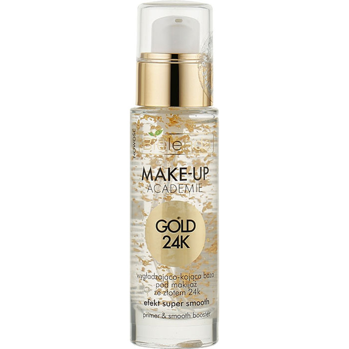 MAKE-UP ACADEMIE GOLD 24K Розгладжуюча та заспокійлива основа під макіяж із золотом 24k Bielenda, 30г