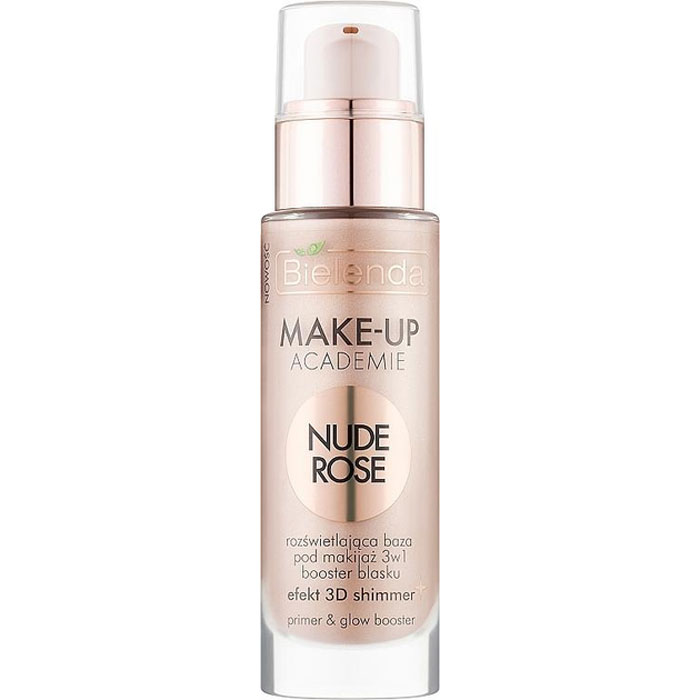 MAKE-UP ACADEMIE NUDE ROSE Освітлююча основа під макіяж 3в1 Bielenda, 30г
