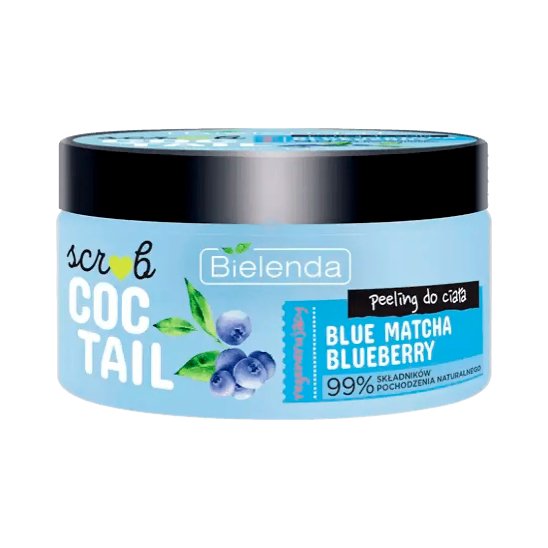 Bielenda Скраб для тіла відновлюючий SCRUB COCTAIL BLUE MATCHA, BLUEBERRY, 350 г