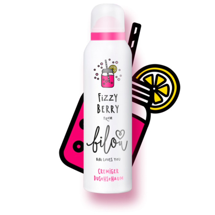Пінка для душу Bilou Fizzy Berry, 200 мл