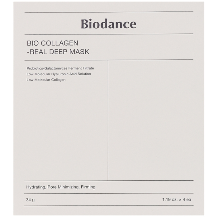 Гидрогелевая маска с коллагеном Collagen Real Deep Mask Sheet Biodance, 4x34 г