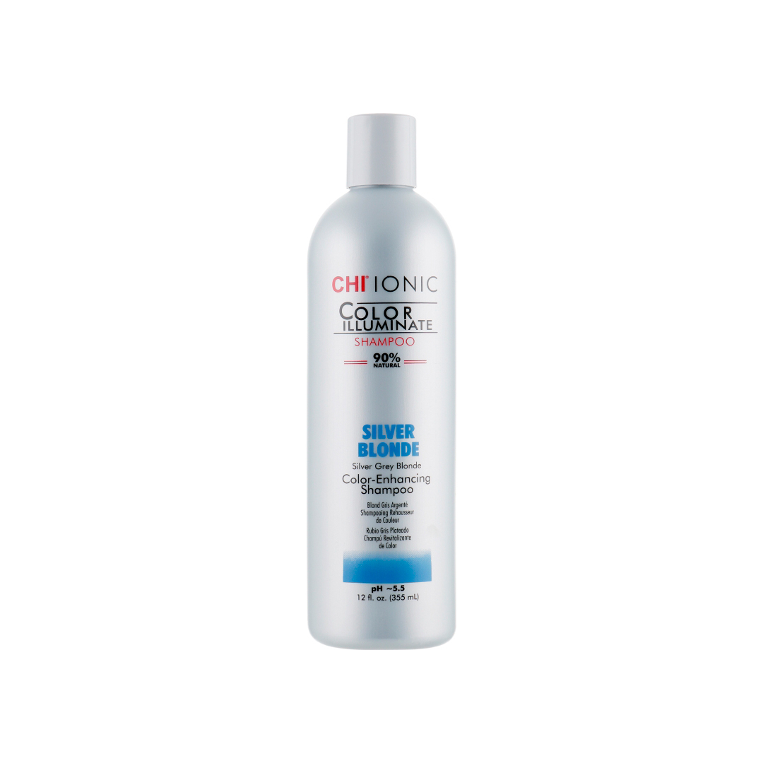 CHI Illuminate Silver Blonde Shampoo — шампунь с оттенком Сильвер блонд, 355 мл