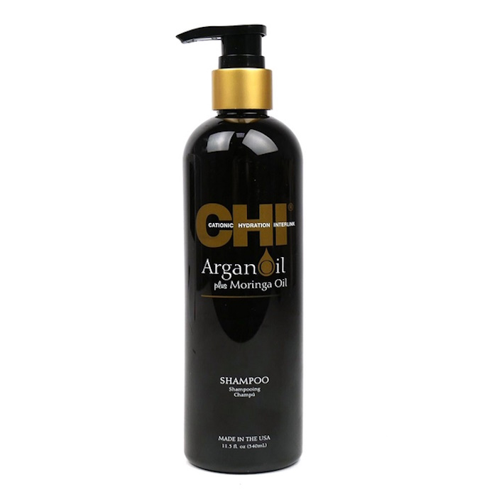 CHI Argan Oil Plus Moringa Oil Shampoo — восстанавливающий шампунь, 340 мл