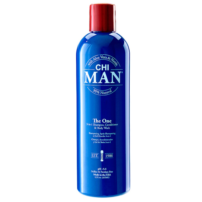 Шампунь, кондиціонер і гель для душу MAN Hair&Body 3 в 1 CHI, 355 мл