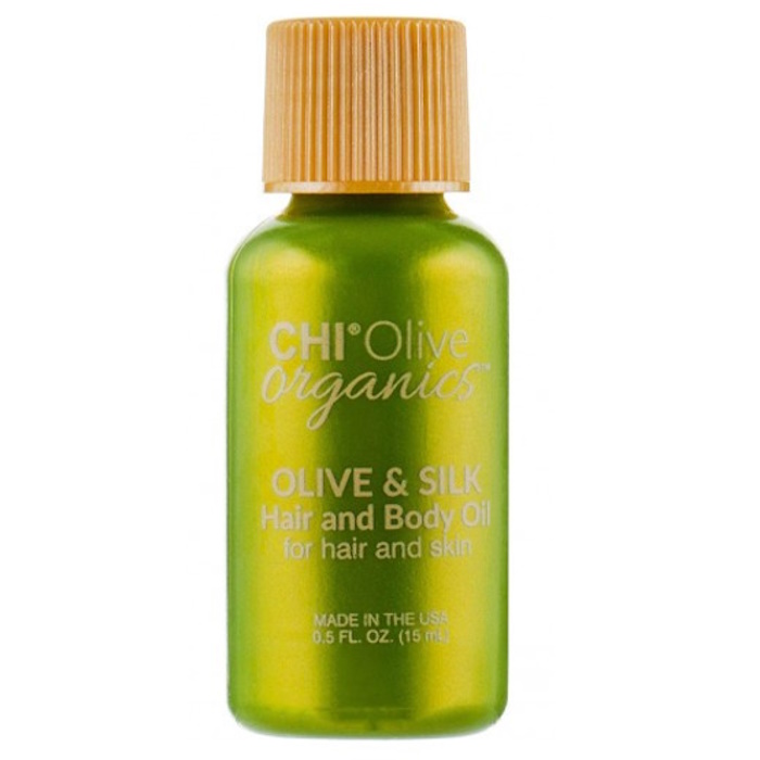 Шовкова олія для волосся та тіла Olive Organics Olive & Silk Hair and Body Oil CHI, 15 мл