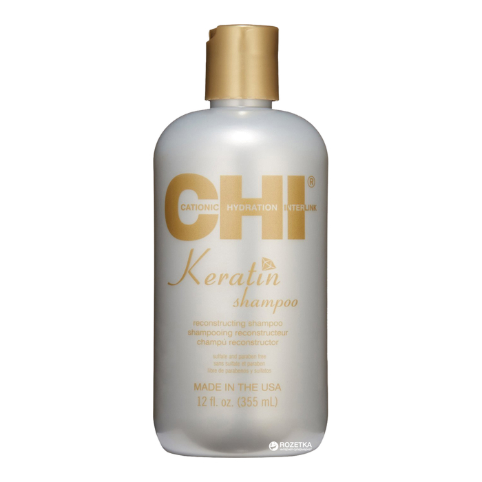CHI Keratin Reconstructing Shampoo — відновлювальний кератиновий шампунь, 355 мл