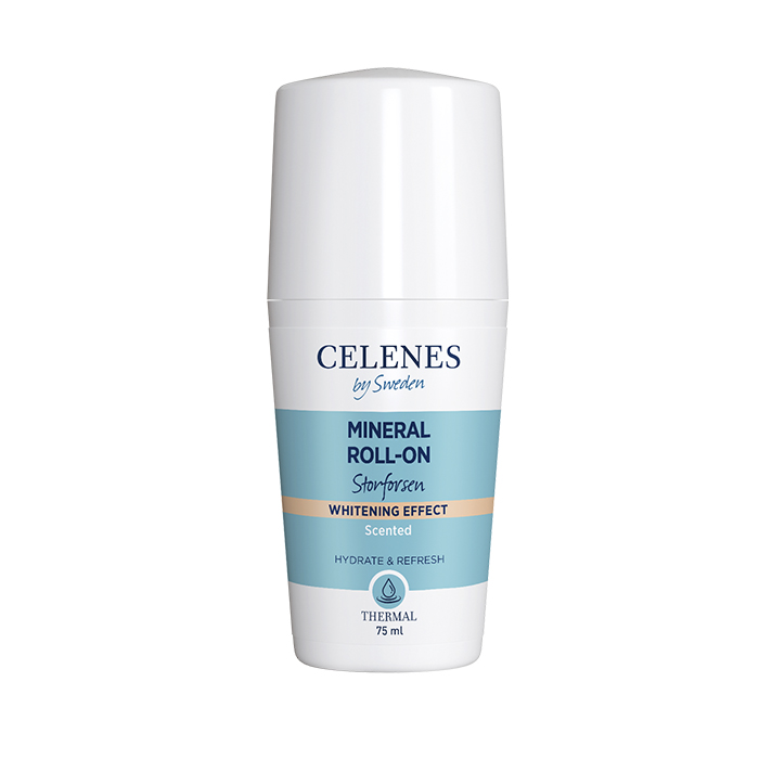 Celenes Thermal Roll-On 2 In 1 Whitening Storforsen — термальний роликовий дезодорант з освітлюючим ефектом, 75 мл