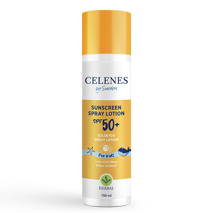 Celenes Herbal Sunscreen Spray Lotion Kids SPF 50 — рослинний сонцезахисний спрей-лосьйон для дітей