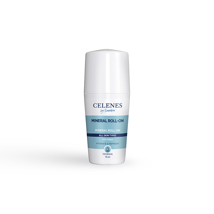 Celenes Thermal Mineral Roll On All Skin Types — термальний роликовий дезодорант для всіх типів шкіри, 75 мл