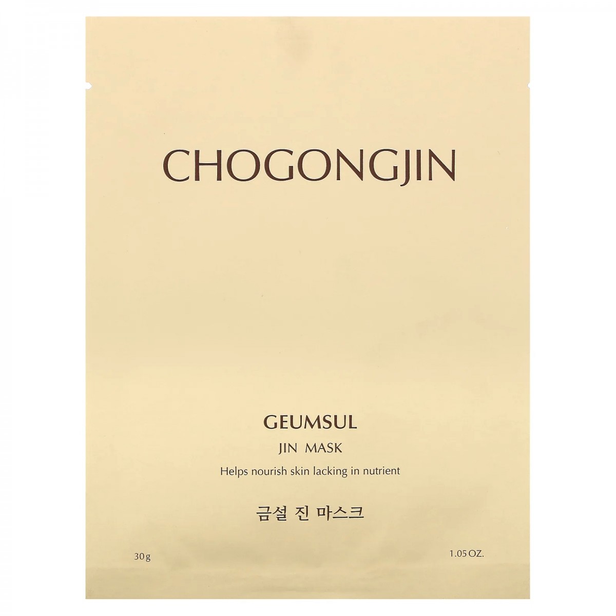 Chogongjin Geumsul Jin Mask — интенсивно питательная маска для лица, 30 г