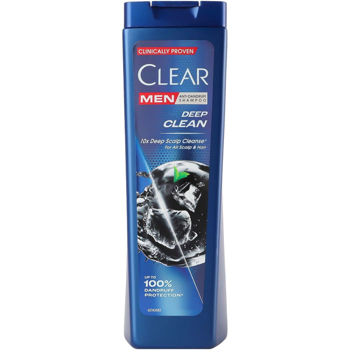 Шампунь против перхоти для мужчин "Глубокая очистка" Clear, 225 мл