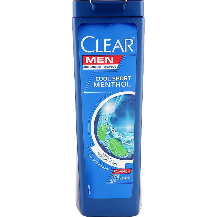 Шампунь против перхоти для мужчин "Ледяная свежесть с ментолом" Clear, 225 мл