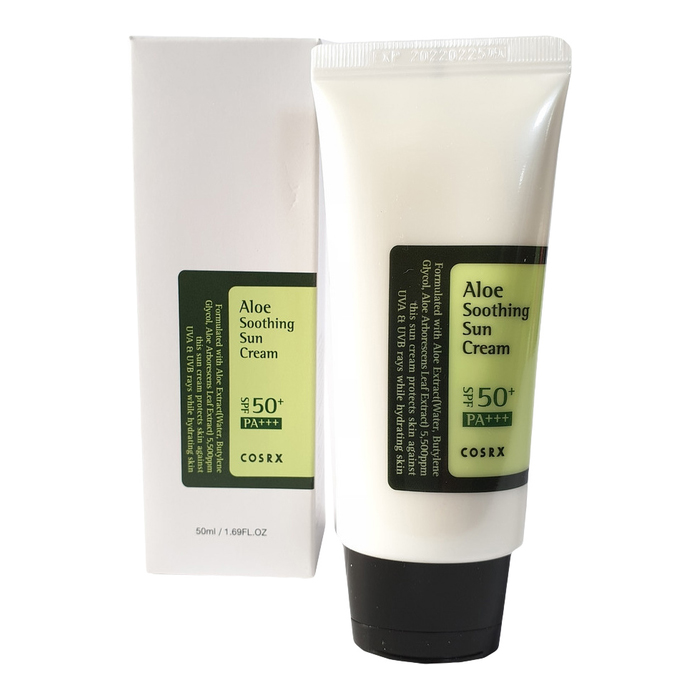 Сонцезахисний крем із алое Aloe Soothing Sun Cream SPF50+ PA COSRX, 50 мл