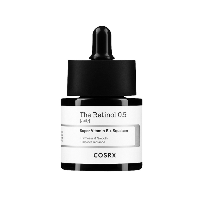 Олія для обличчя з ретинолом 0,5% The Retinol 0.5 Super Vitamin E+ Squalane COSRX, 20 мл