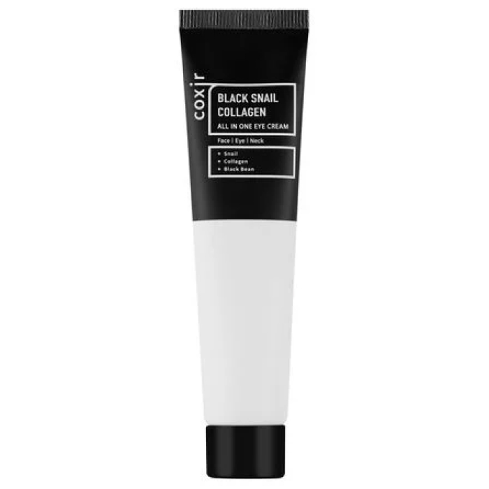 Крем для обличчя, очей та шиї Black Snail Collagen All In One Eye Cream Coxir, 30 мл