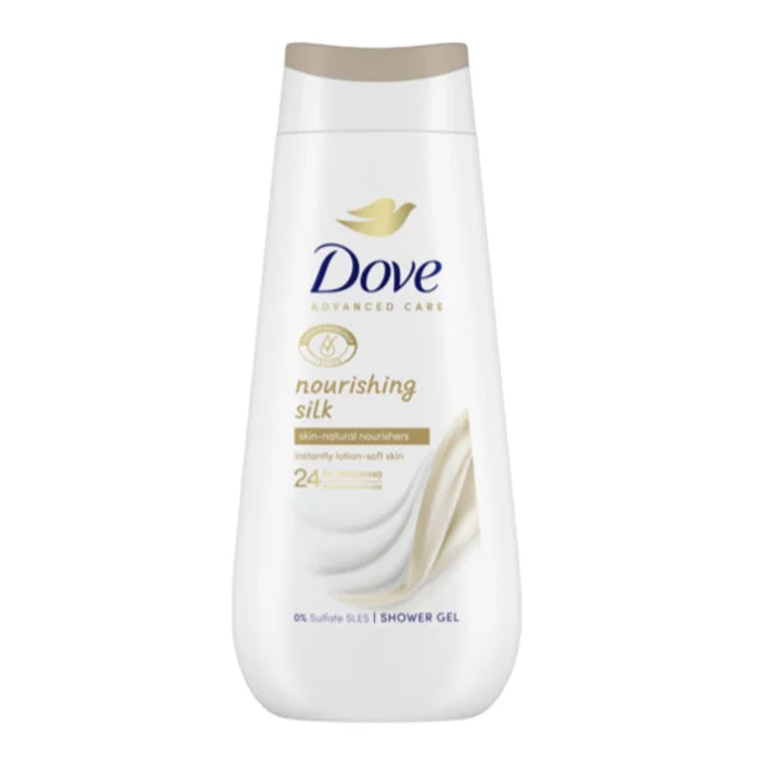 Крем-гель для душу "Ніжний шовк" Dove, 225 мл