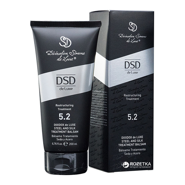Dixidox DeLuxe Steel And Silk Treat — відновлювальний бальзам «Сталь і шовк» № 5.2, 200 мл