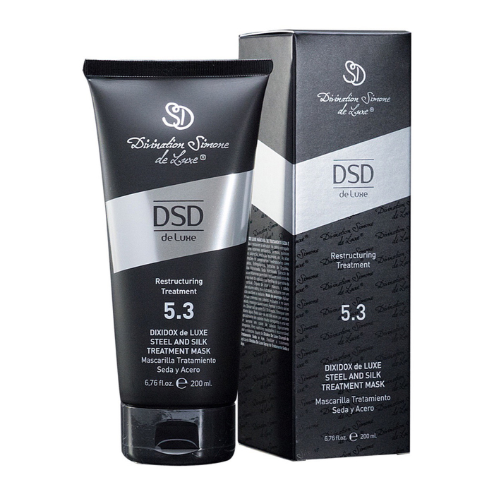 Dixidox DeLuxe Steel and Silk Treatment Mask 5.3 — восстанавливающая маска «Сталь и шёлк», 200 мл