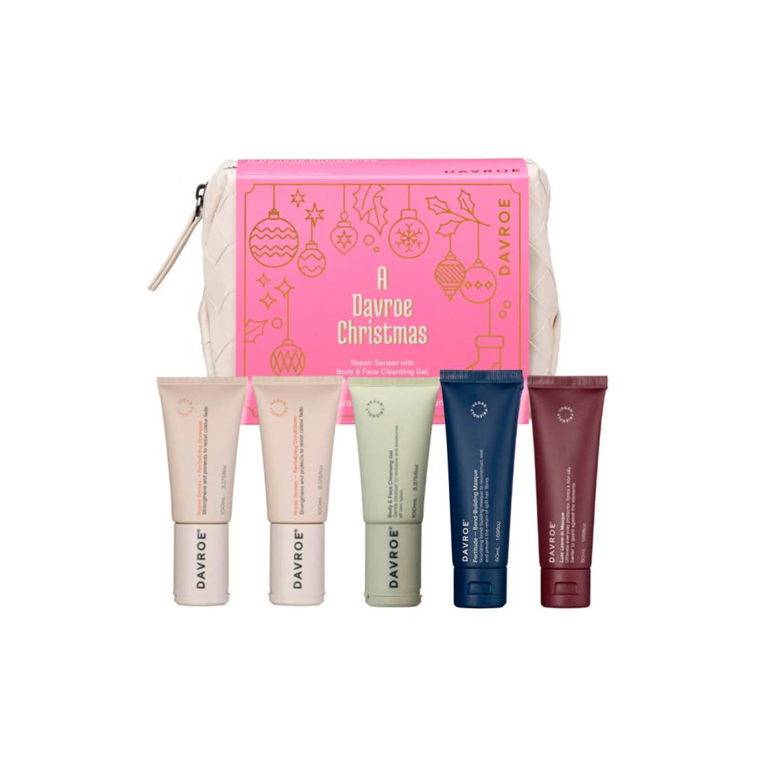 Набор продуктов для восстановления волос DAVROE Christmas Repair Senses Travel Pack