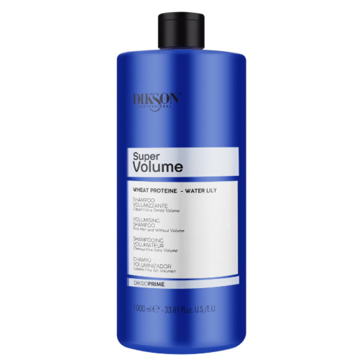 Шампунь для волос с эффектом обьема с протеинами пшеницы и экстрактом кувшинки Dikson, 1000 мл