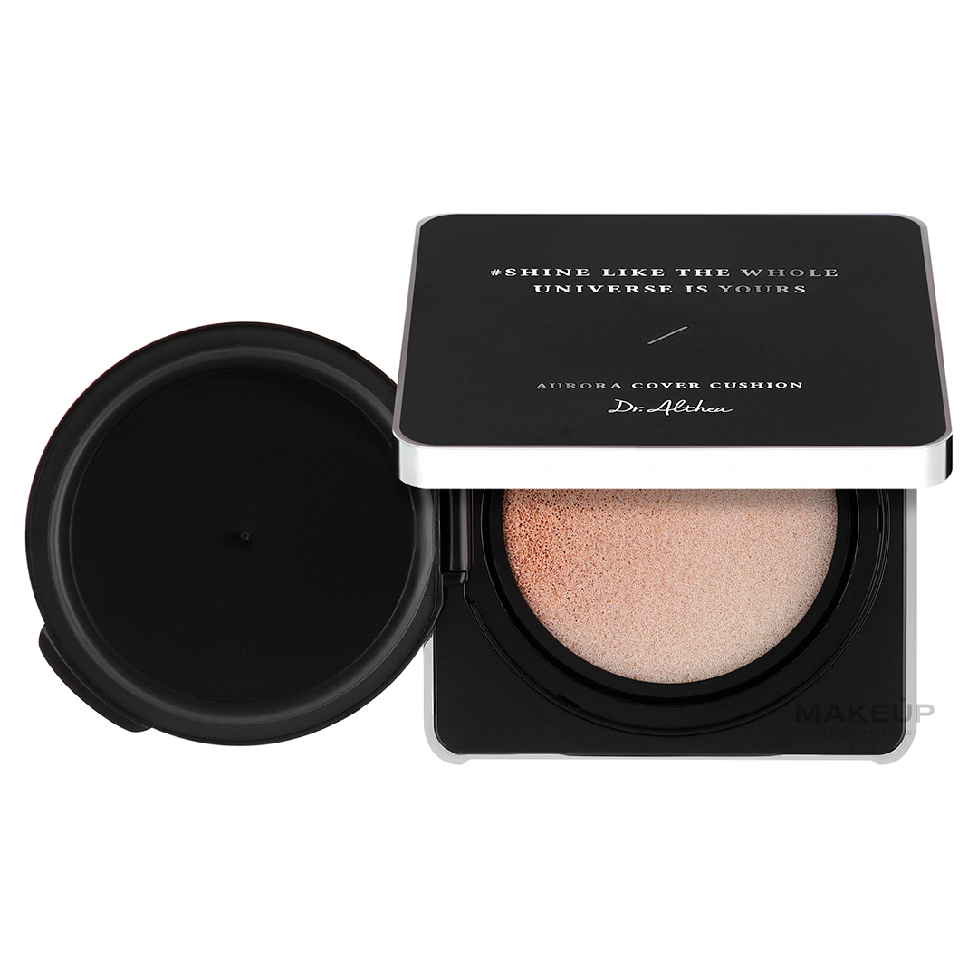 Dr. Althea Зволожувальний кушон без змінного блоку Aurora Cover Cushion MoistureSPF 50, 15 г Склад набору: куш