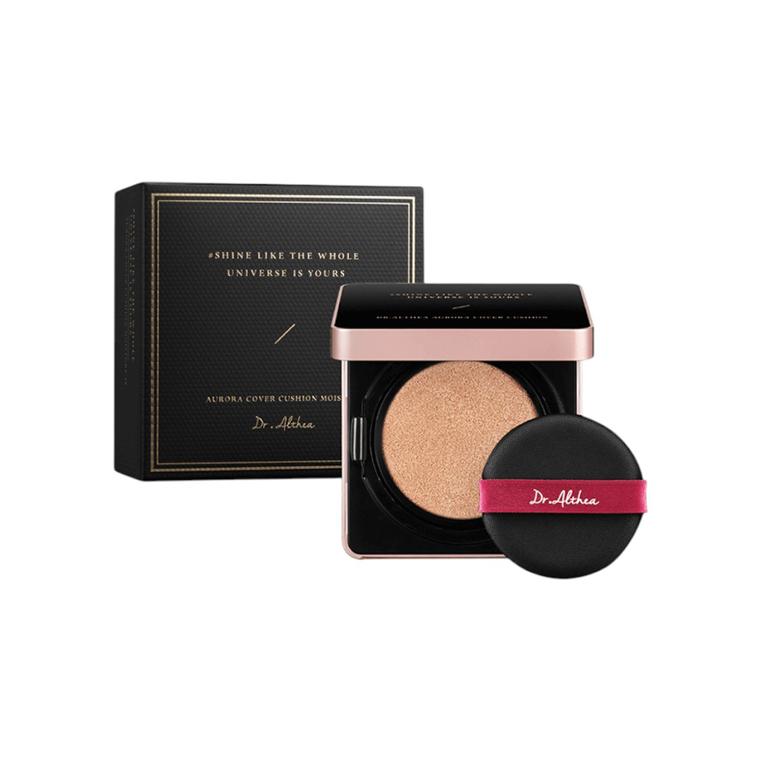 Dr. Althea Зволожувальний кушон без змінного блоку Aurora Cover Cushion MoistureSPF 50, 15 г Склад набору: куш