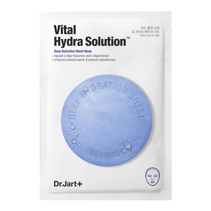 Зволожуюча маска з гіалуроновою кислотою Dermask Vital Hydra Solution Face Sheet Mask Dr.Jart+, 30 г