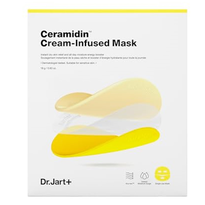 Відновлювальна захисна тканинна маска Ceramidin Cream-Infused Mask Dr.Jart+, 18 г