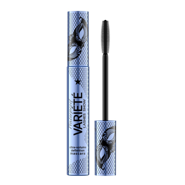 Водостійка туш для вій Variete Lashes Show Ultra-Volume Definition Mascara Eveline Cosmetics  Black, 10 мл