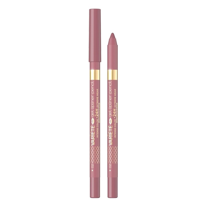 Водостойкий карандаш для губ Variete Gel Lip Pencil Waterproof 02-Pinkish, 1.2 г