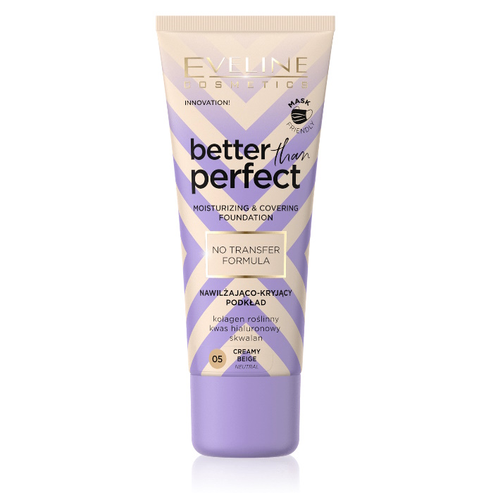 Зволожувальна тональна основа Better Than Perfect Foundation Eveline Cosmetics  05 - Creamy Beige, 30 мл